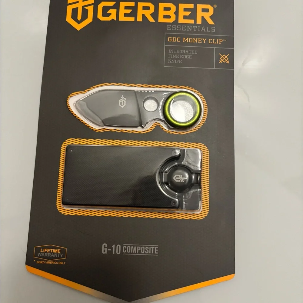 Gerber Black and Lime Compact Money Clip